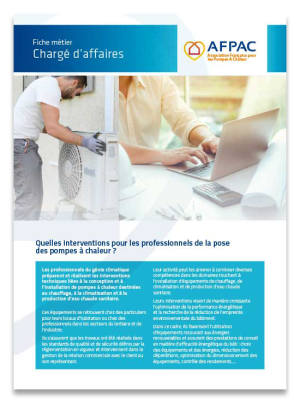 Fiche métier : chargé d'affaires