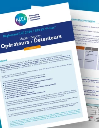 Mise à jour du vade-mecum F-Gas de l&rsquo;AFCE
